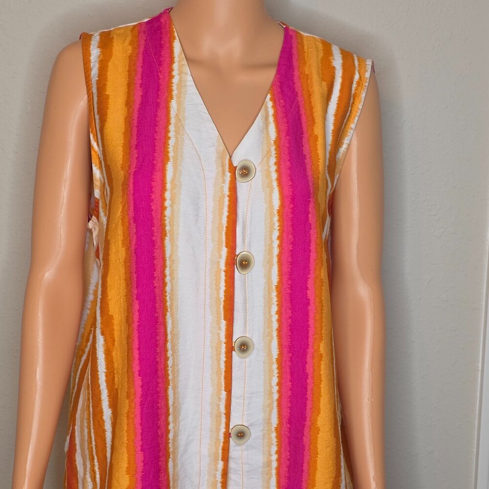 Chances R Women's Boho Striped Blouse, Size XL